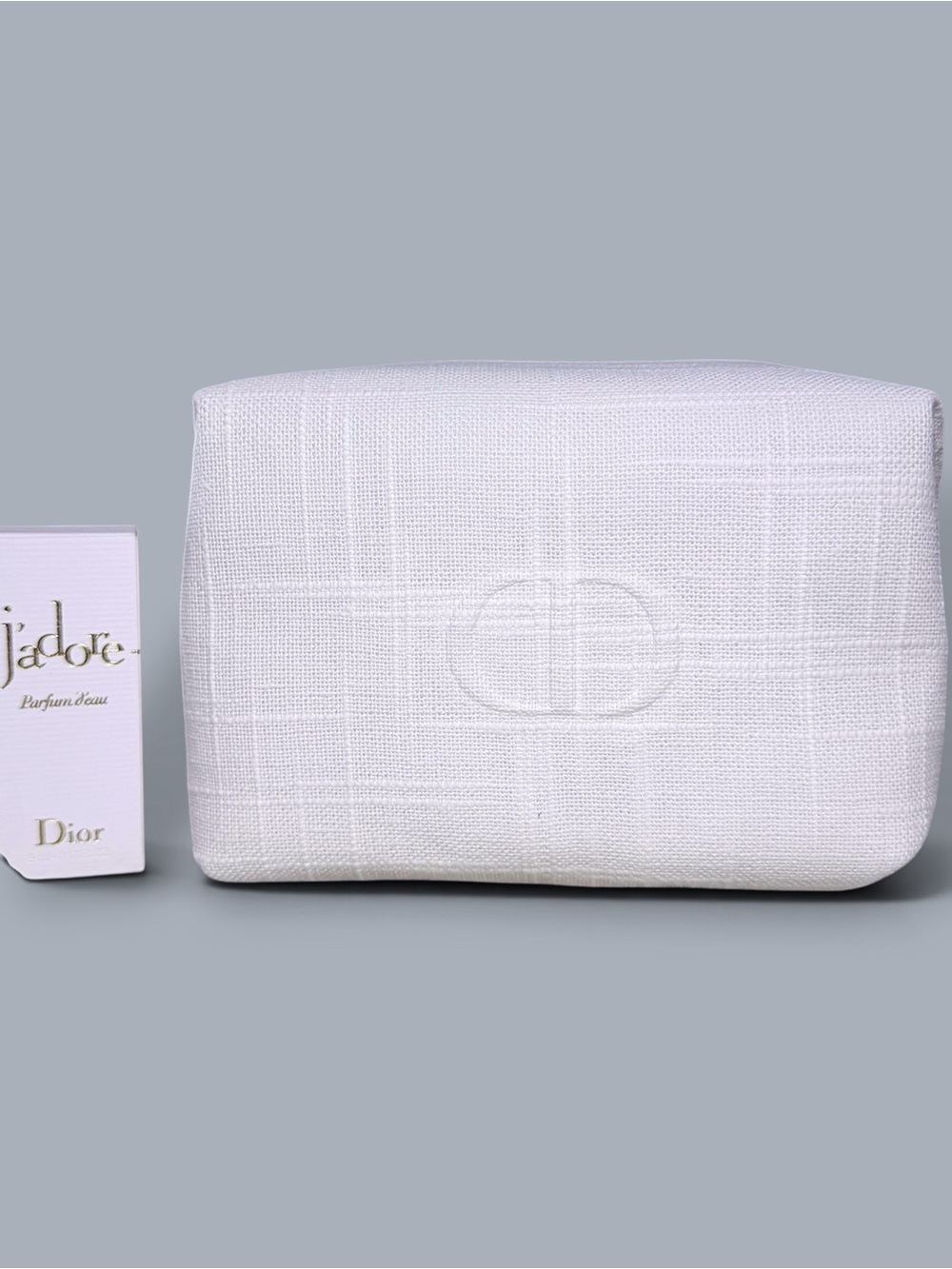 Dior Beauty White CD Cosmetic Pouch + J’adore Mini Gift set